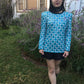 Vintage Heavily Sequined Silk Joan Leslie Talbots