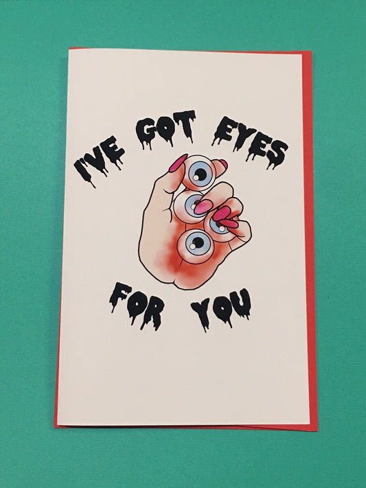 Creepy Romance Greeting Card