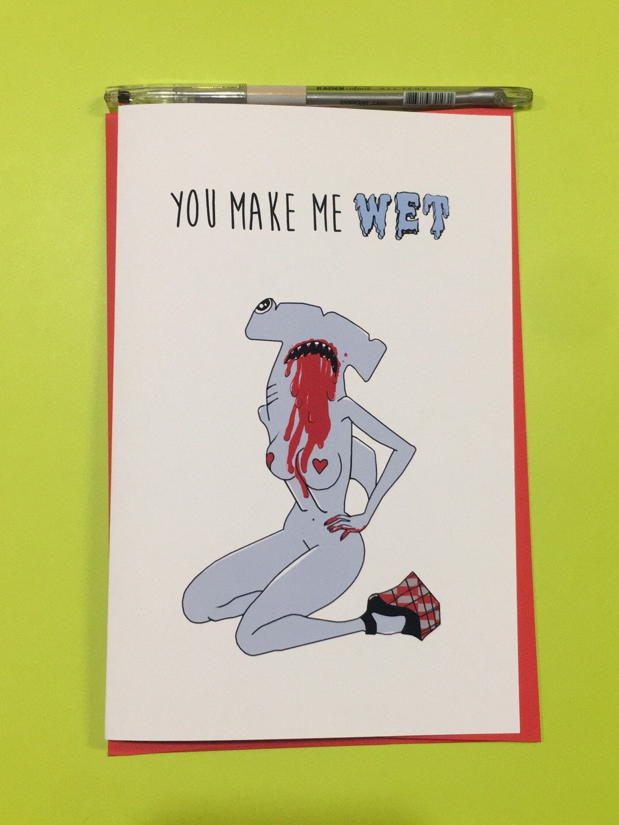you make me wet card