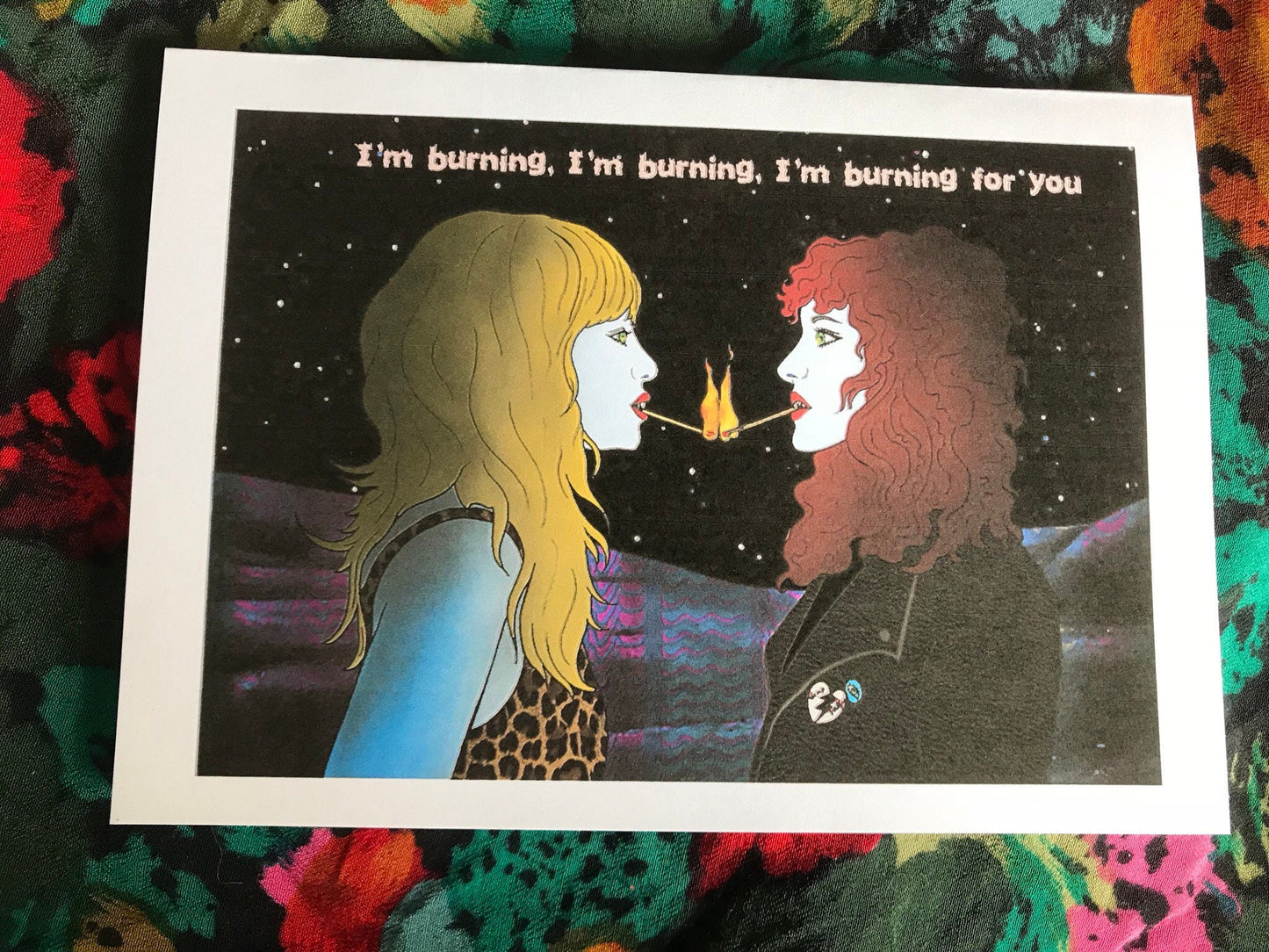 I'm Burning for You Greeting Card