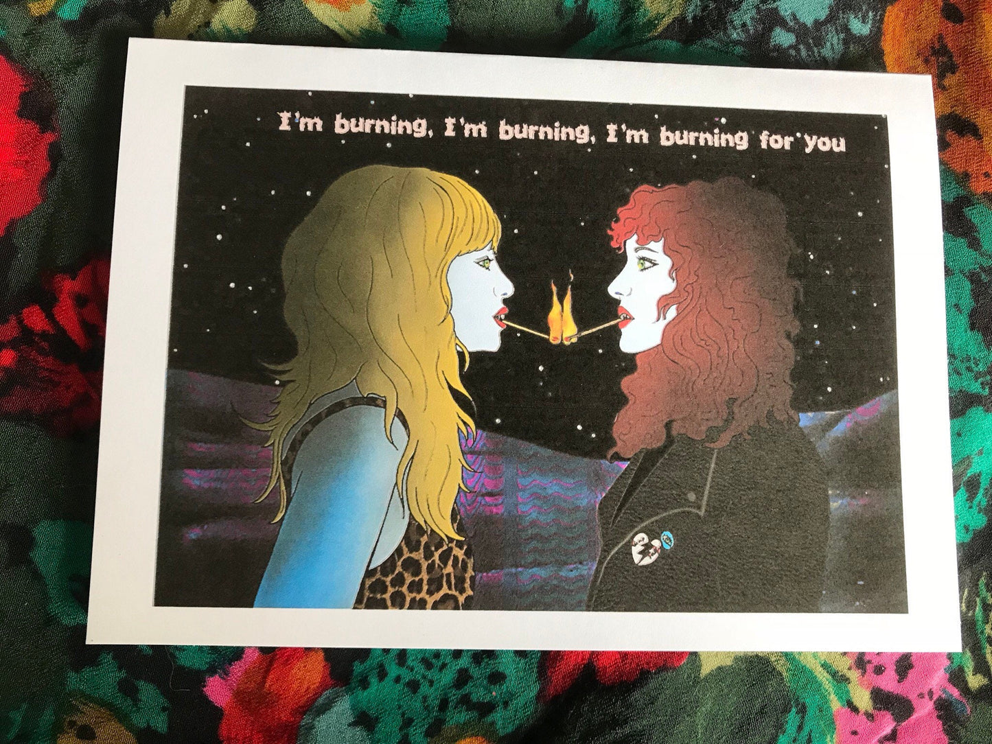 I'm Burning for You Greeting Card