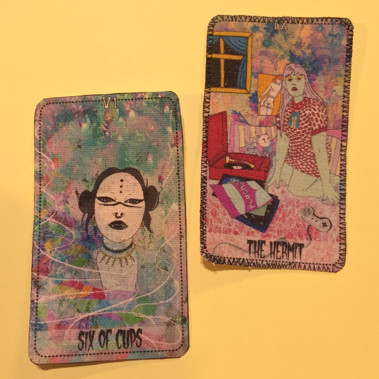 Six of Cups Canvas Patch