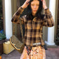 pinch me patched plaid jacket