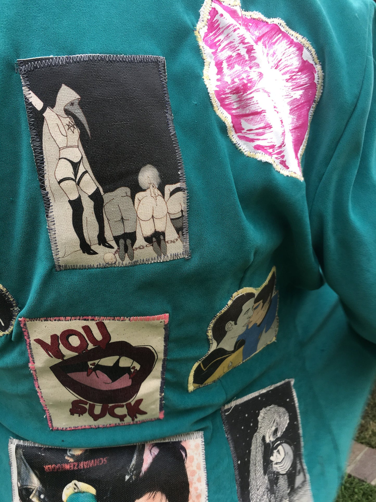 You Suck Teal Jacket