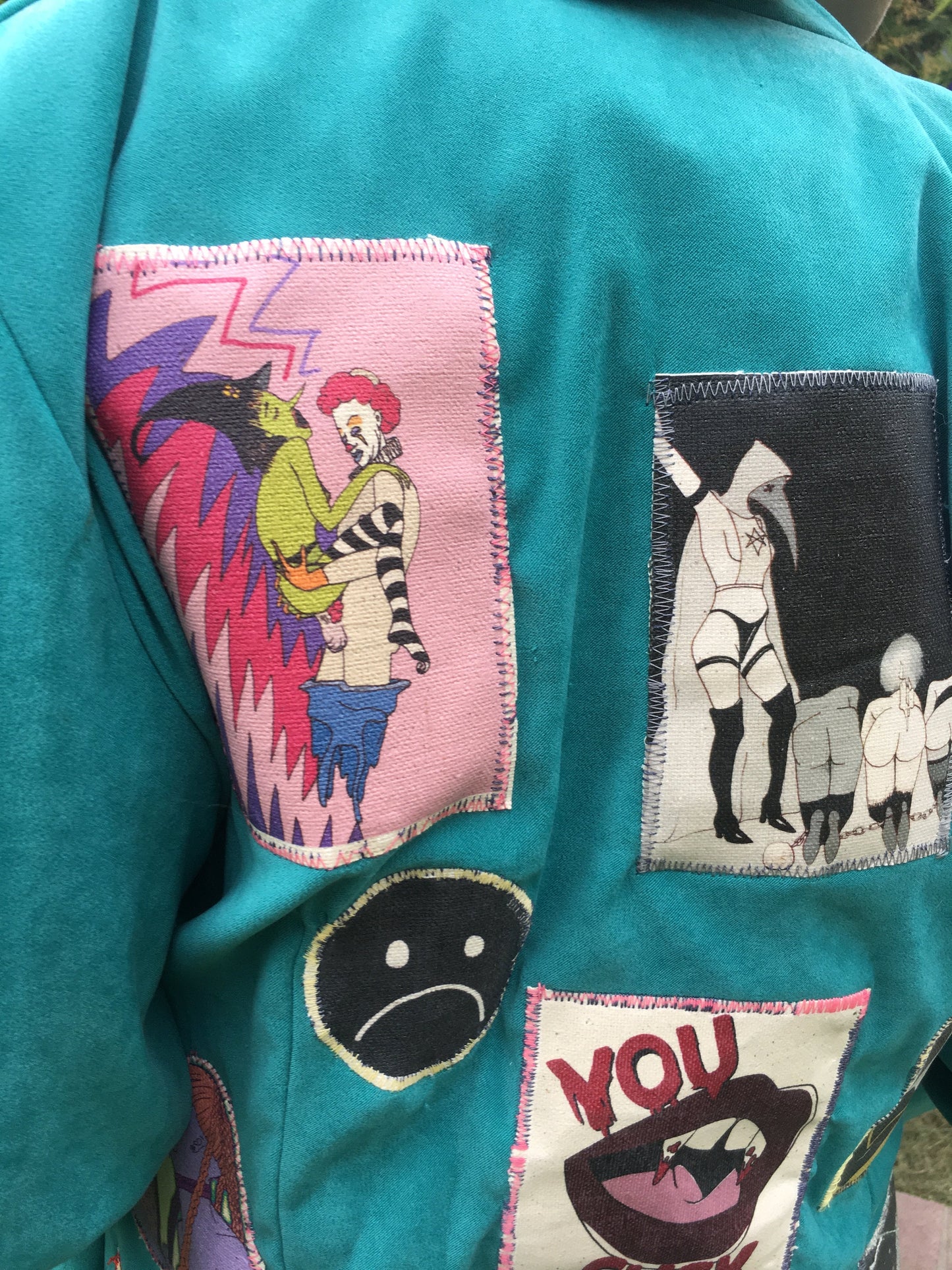 You Suck Teal Jacket