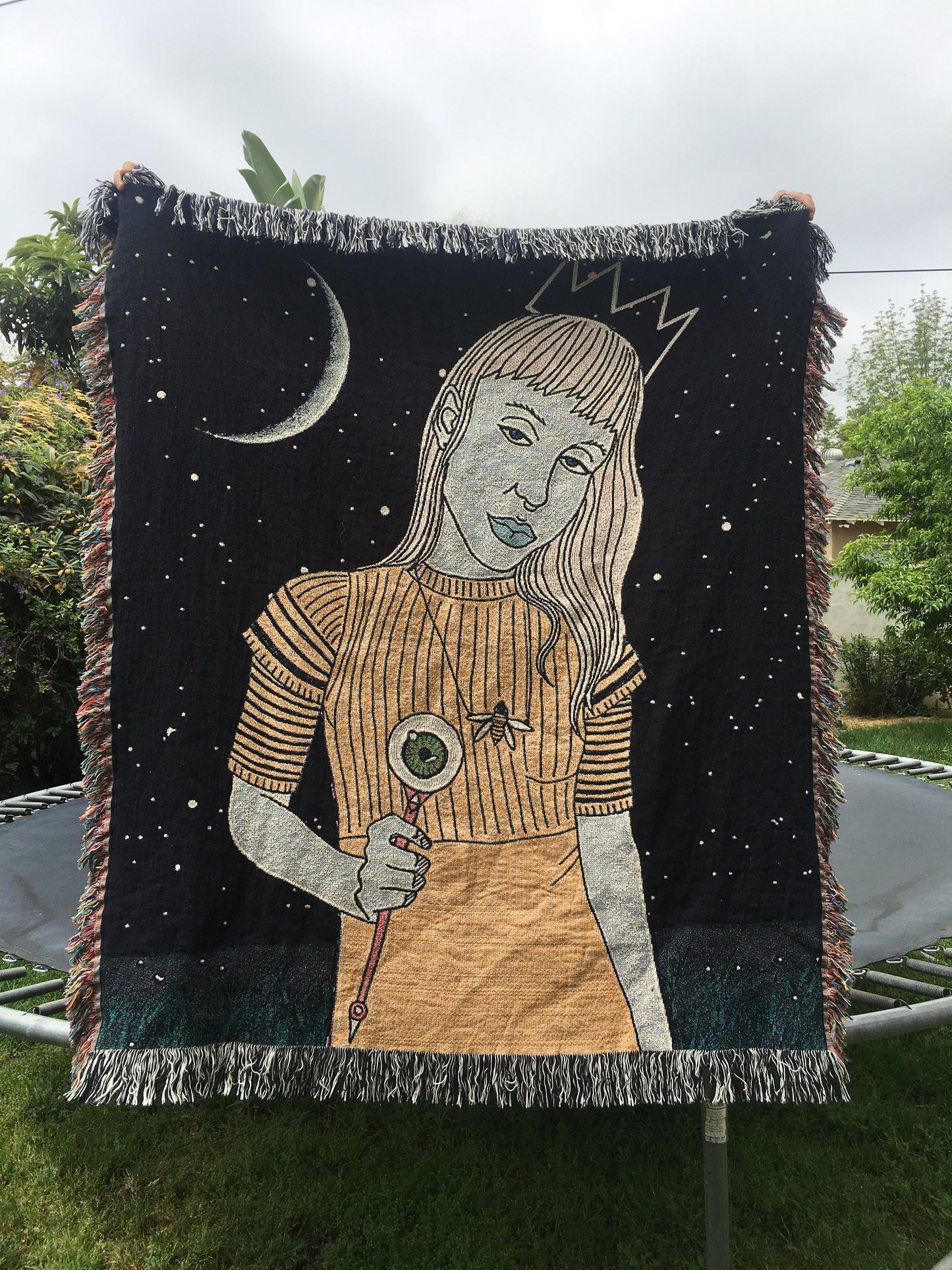 King of Wands woven blanket