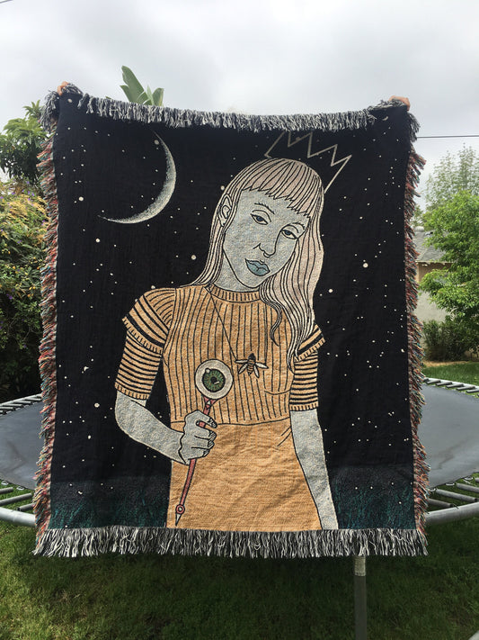 King of Wands woven blanket