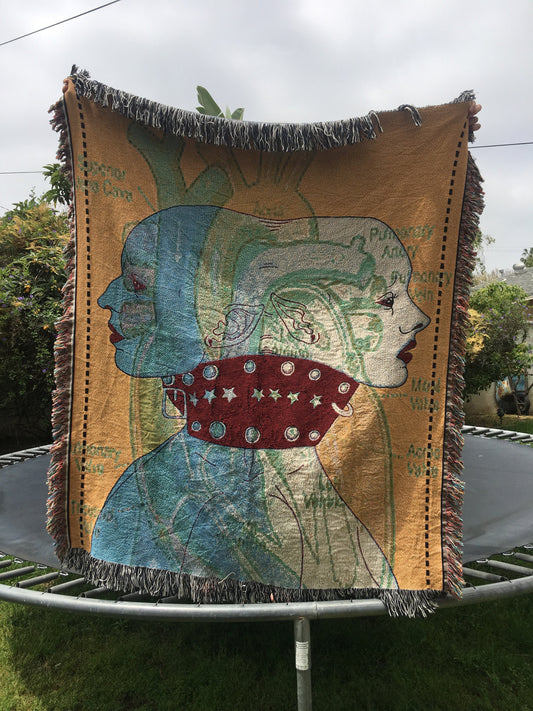 The Lovers Woven Blanket