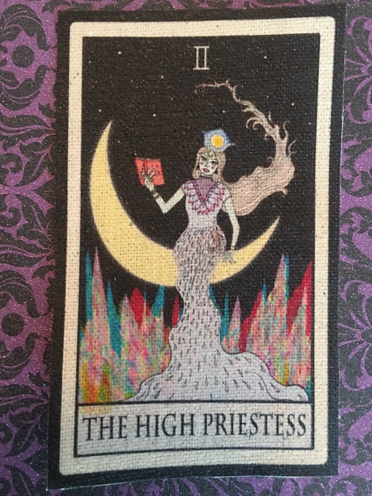 The High Priestess Tarot Canvas Patch