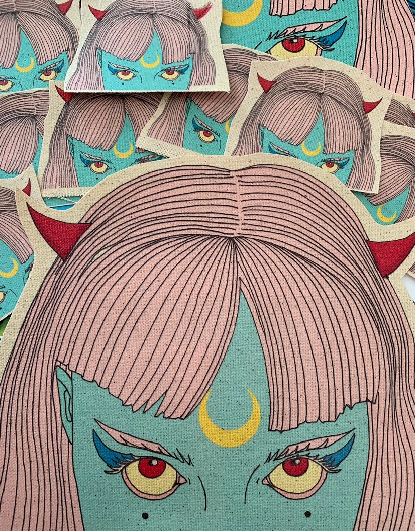 Moon Power Tarot canvas patch