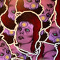 David Bowie 4" vinyl sticker