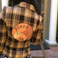 pinch me patched plaid jacket