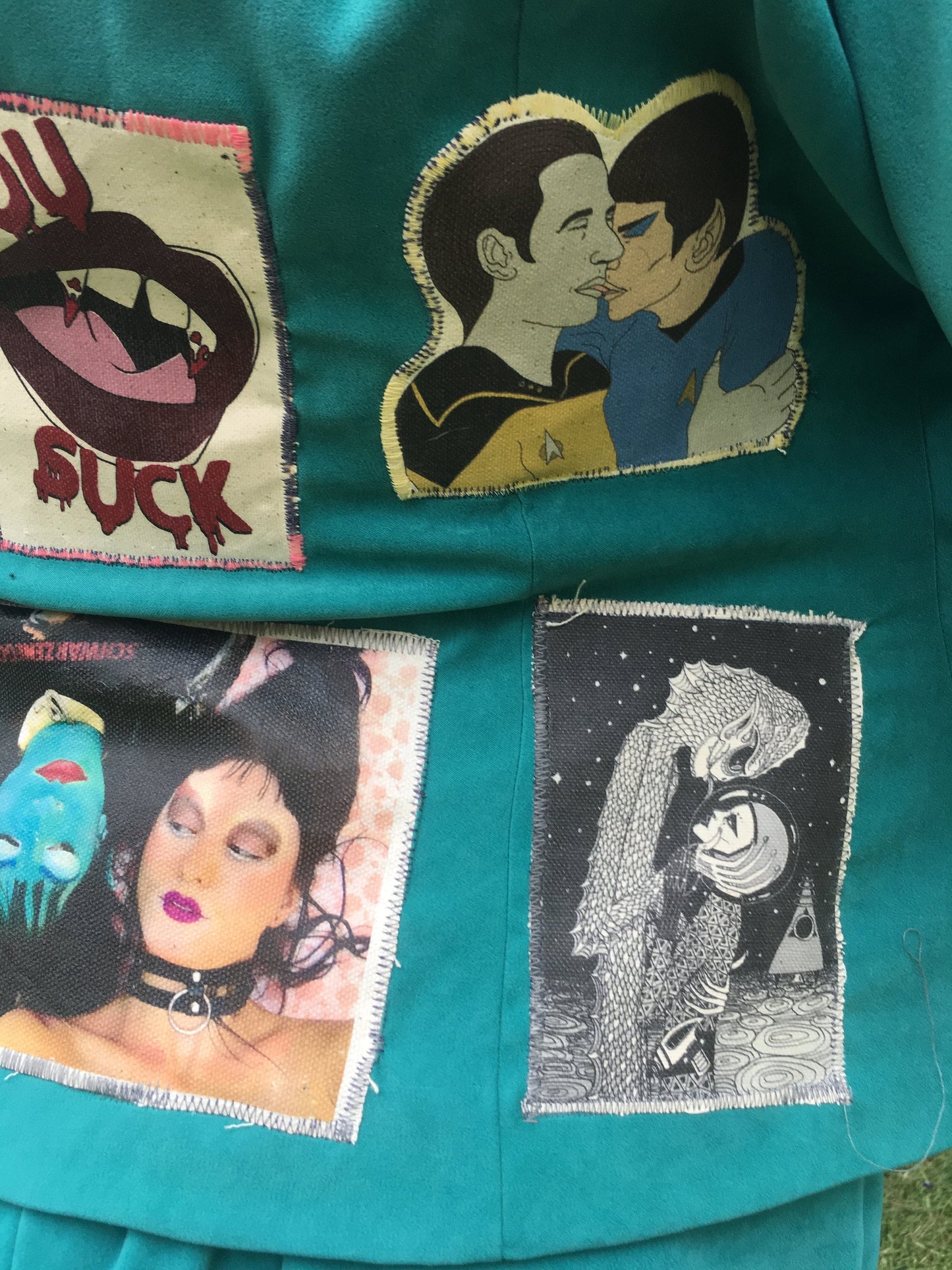 You Suck Teal Jacket
