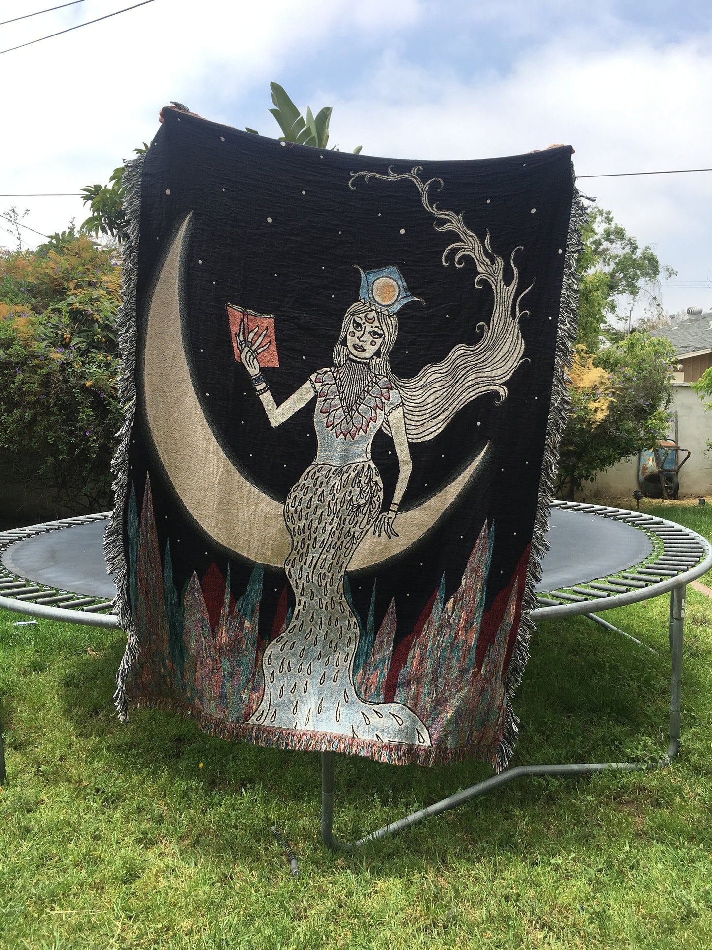 The High Priestess Woven Blanket