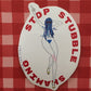 stop stubble shaming vinyl sticker