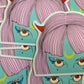 Moon Power Tarot 4" vinyl sticker