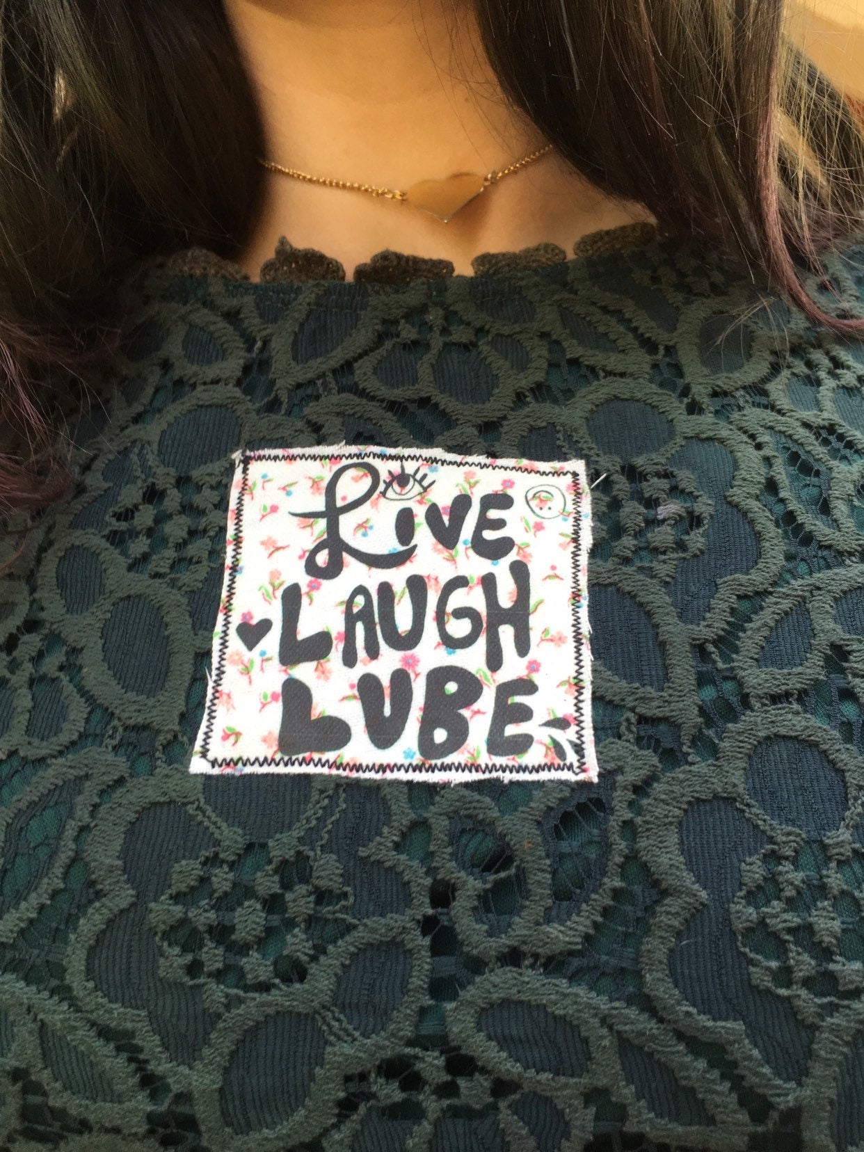 Live laugh lube lace dress