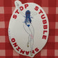 stop stubble shaming vinyl sticker