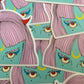 Moon Power Tarot 4" vinyl sticker