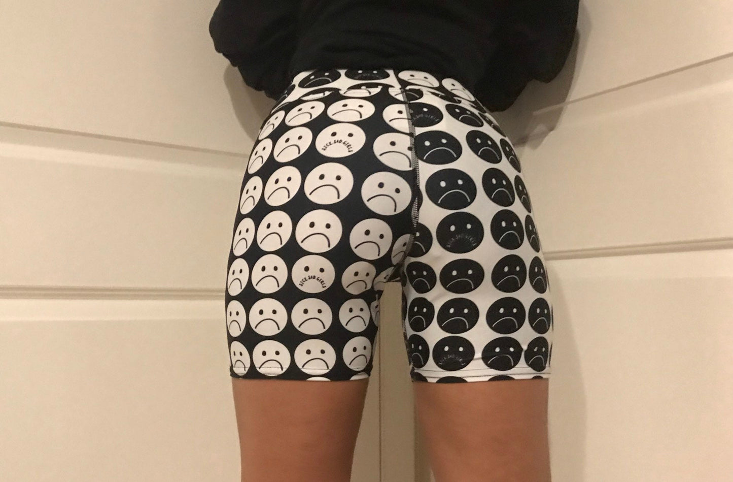 unhappy yoga shorts - available in sizes xs-xl