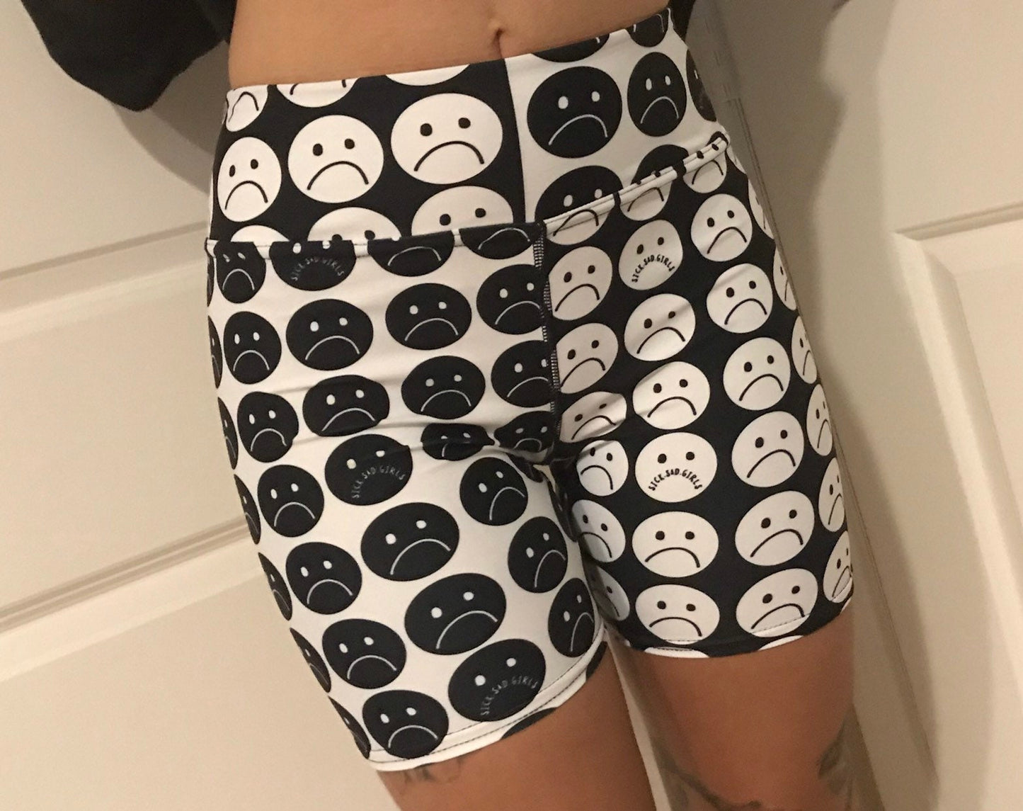 unhappy yoga shorts - available in sizes xs-xl