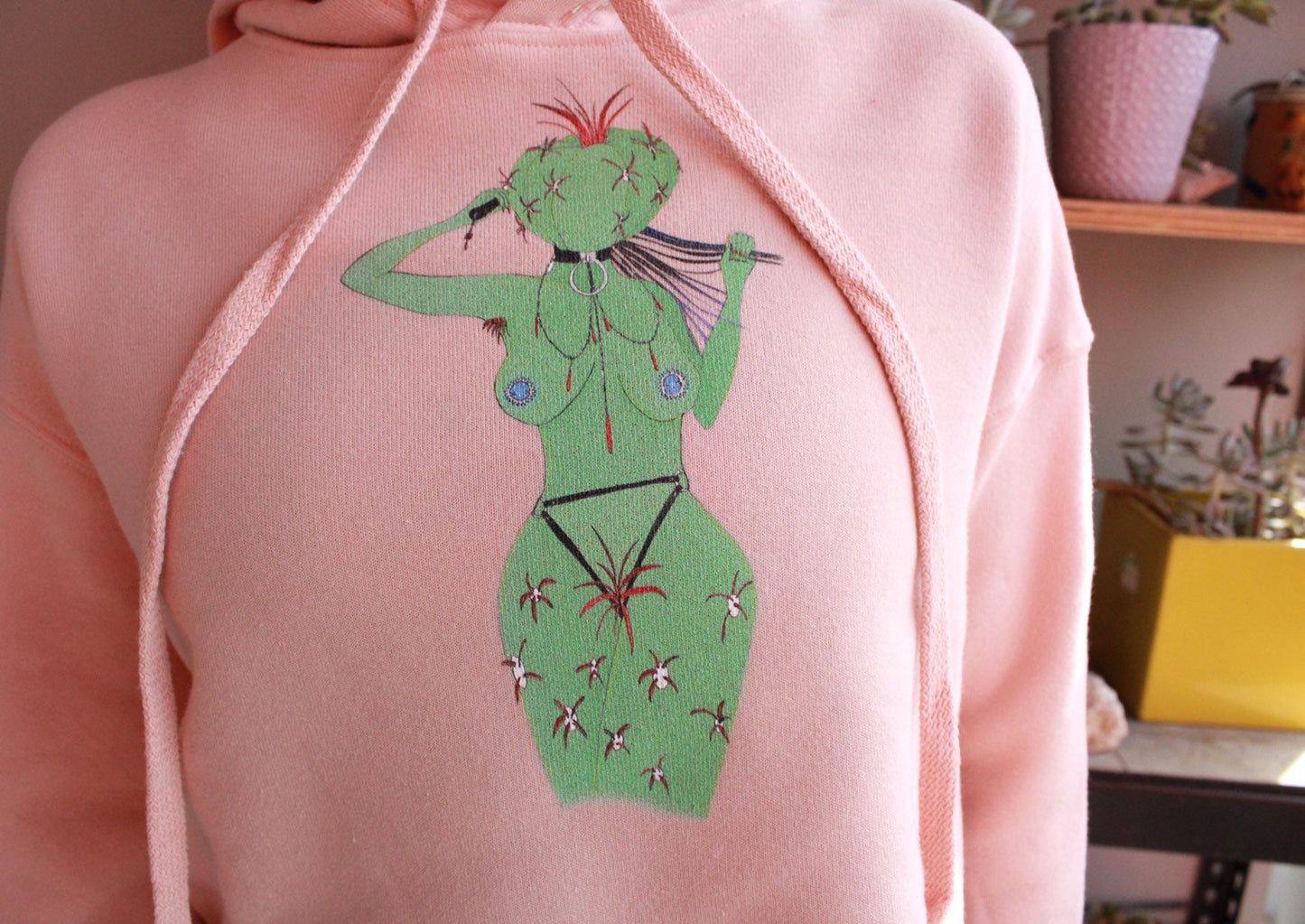 Cactus Cutie Cropped Hoodie