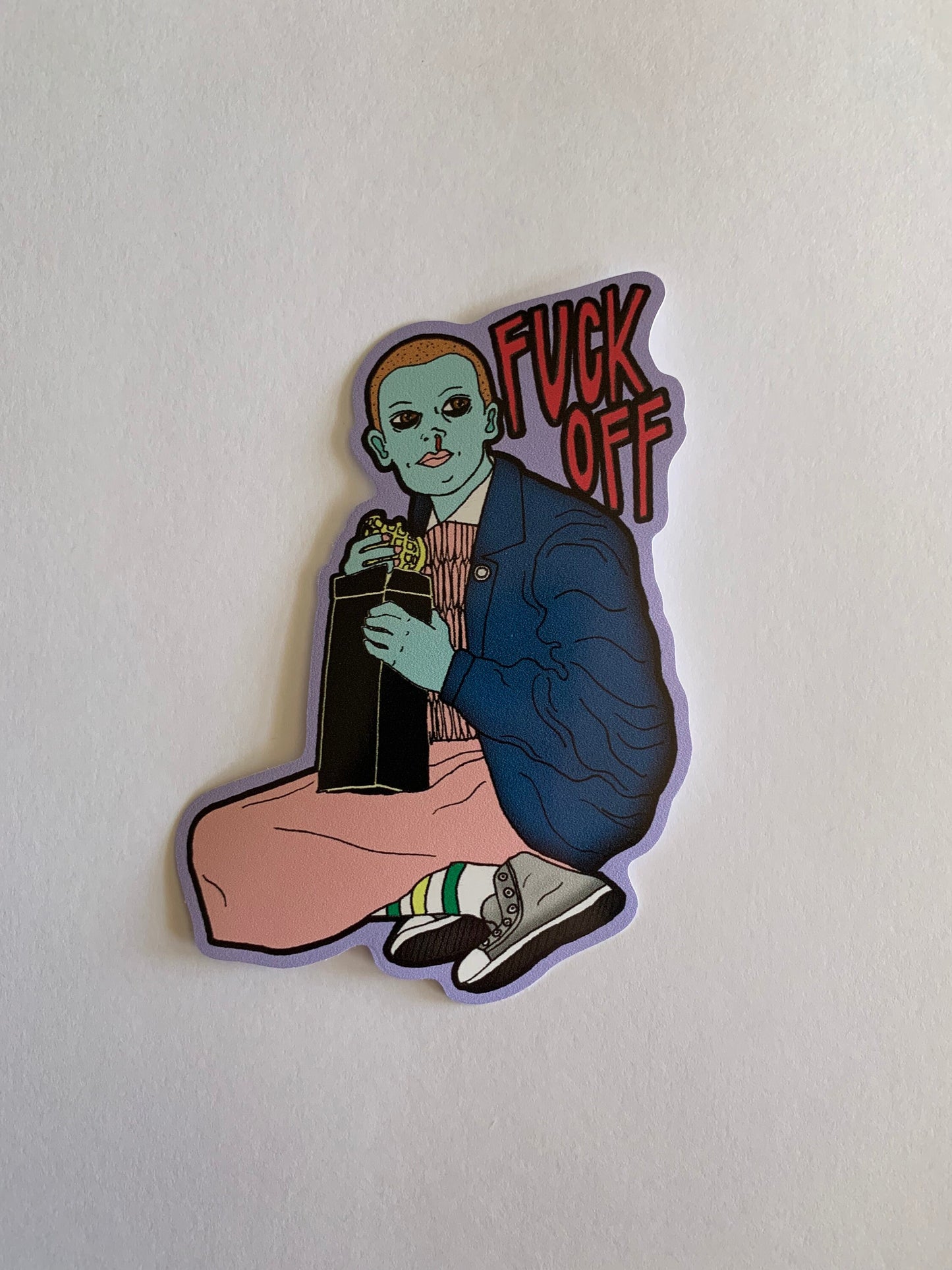 Fuck Off 4" vinyl sticker