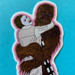 Chewie and Leia vinyl sticker