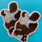 Chewie and Leia vinyl sticker