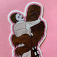 Chewie and Leia vinyl sticker