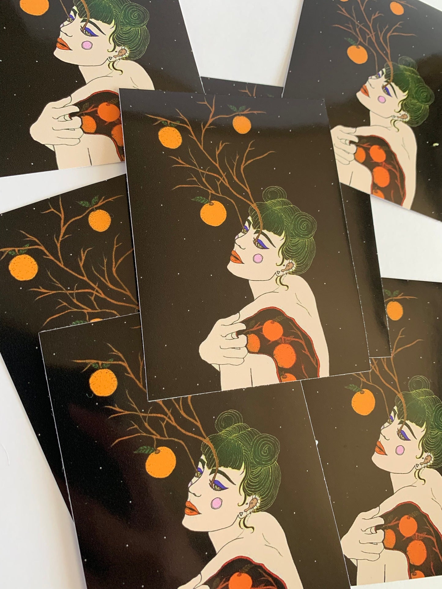 Peel Me Like a Tangerine  Vinyl Sticker