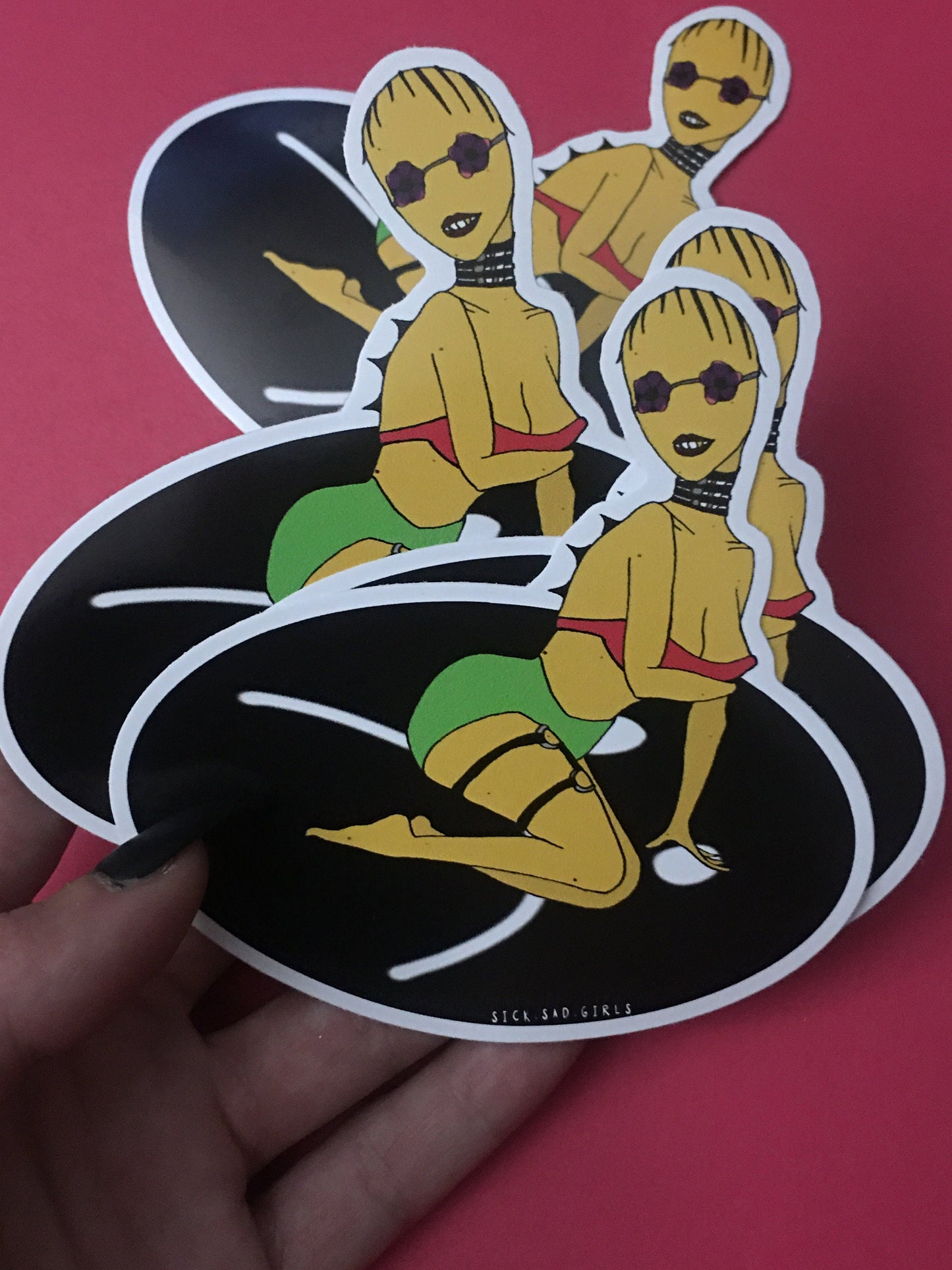 Beach Goth Vinyl Sticker