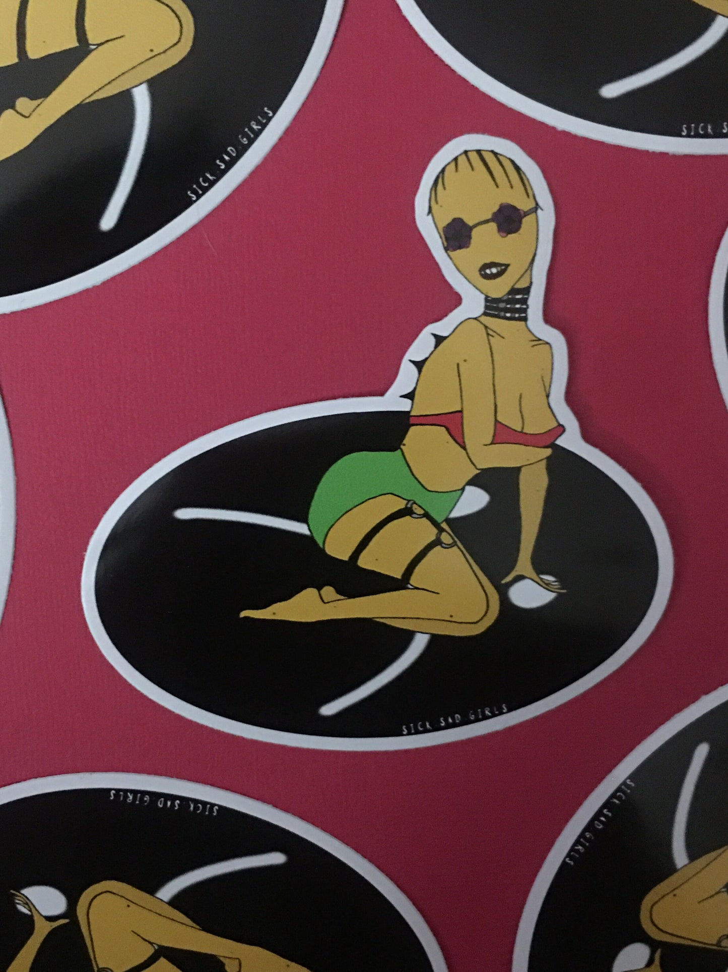 Beach Goth Vinyl Sticker