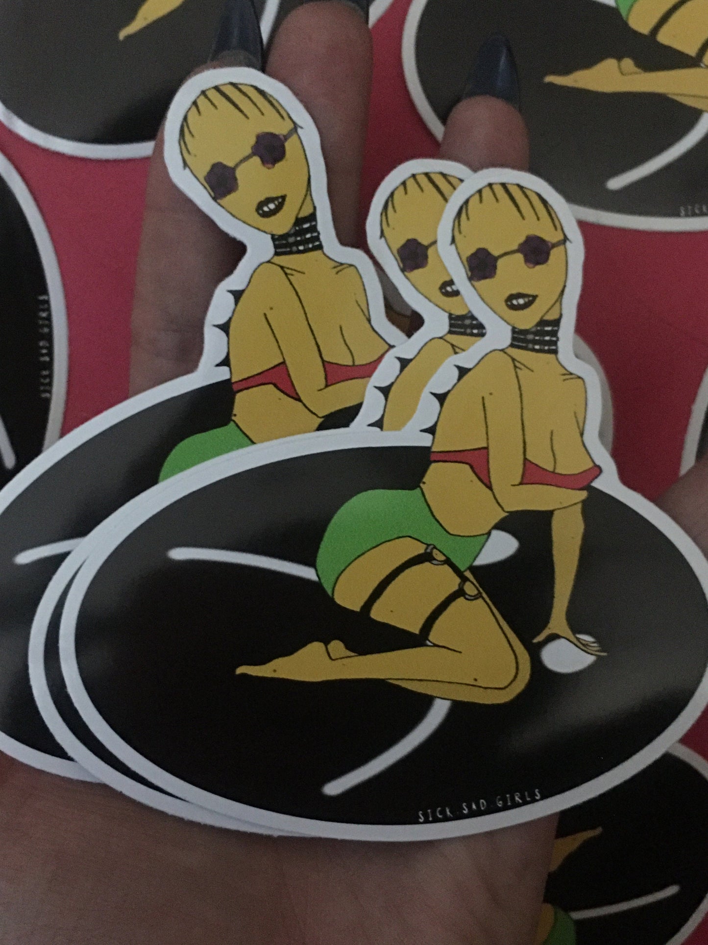 Beach Goth Vinyl Sticker