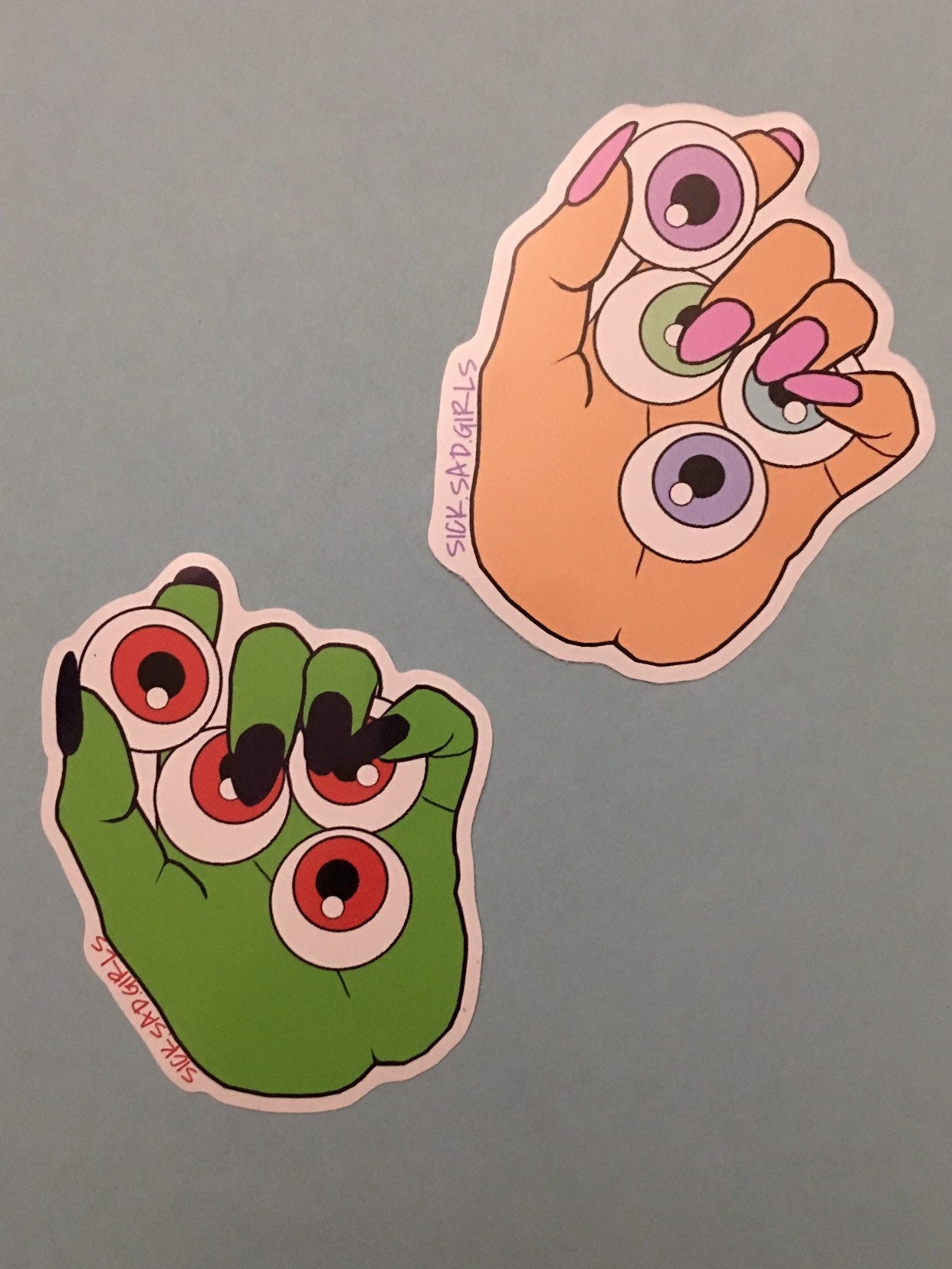 Handful of Eyeballs Vinyl Sticker