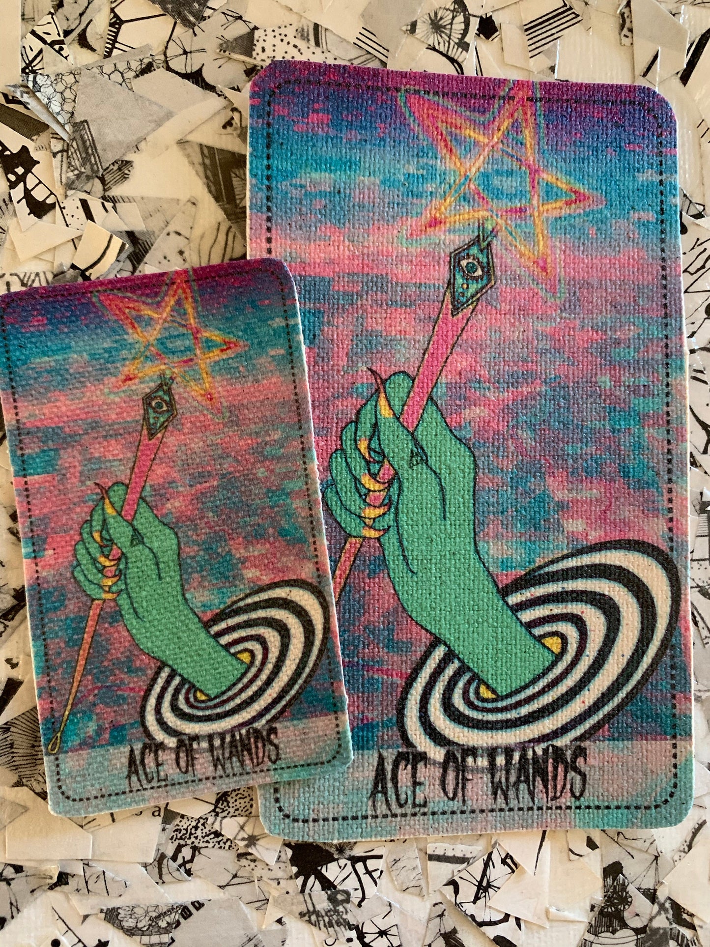 Ace of Wands (Star Power Tarot) Canvas Patch