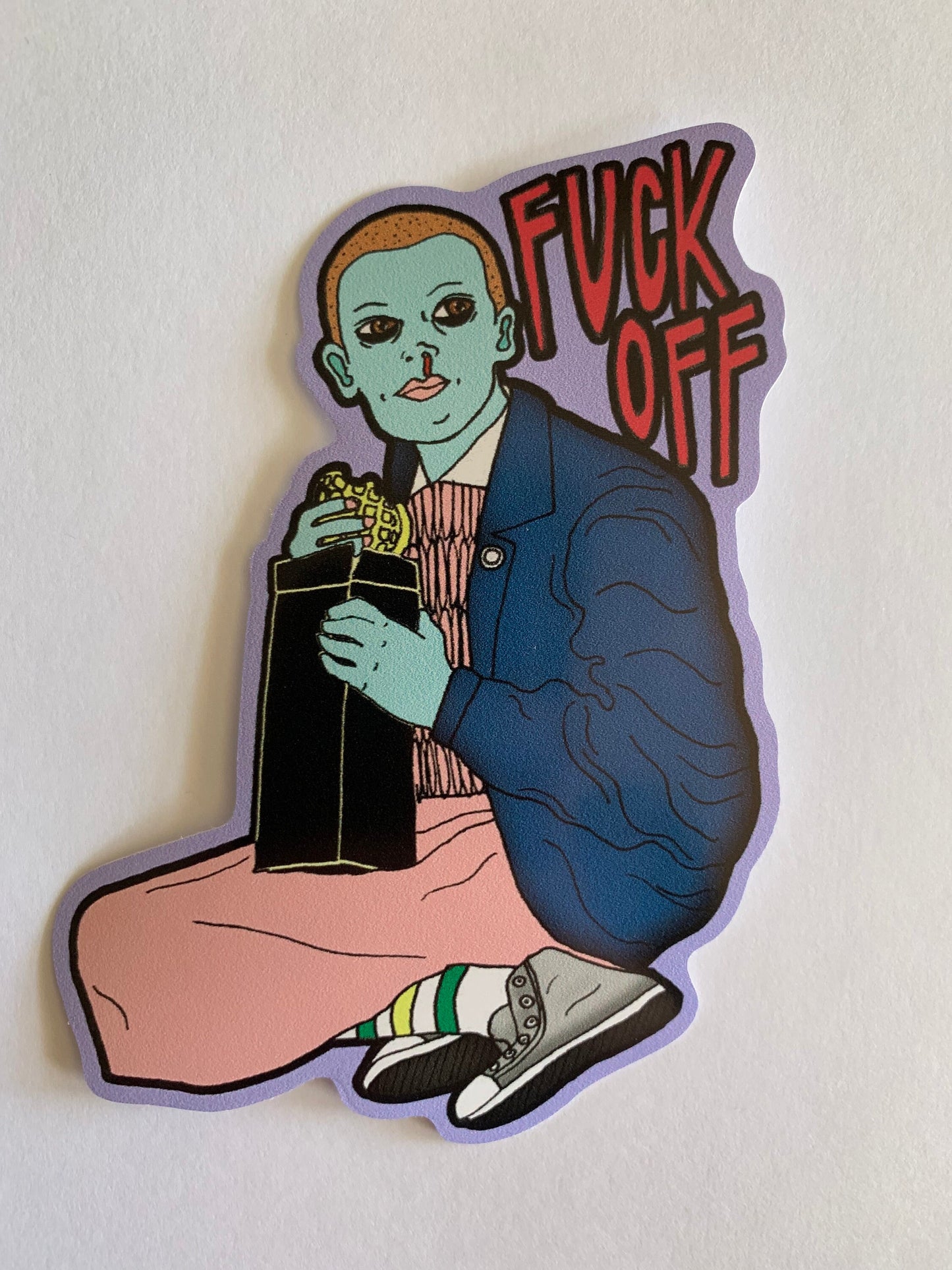 Fuck Off 4" vinyl sticker
