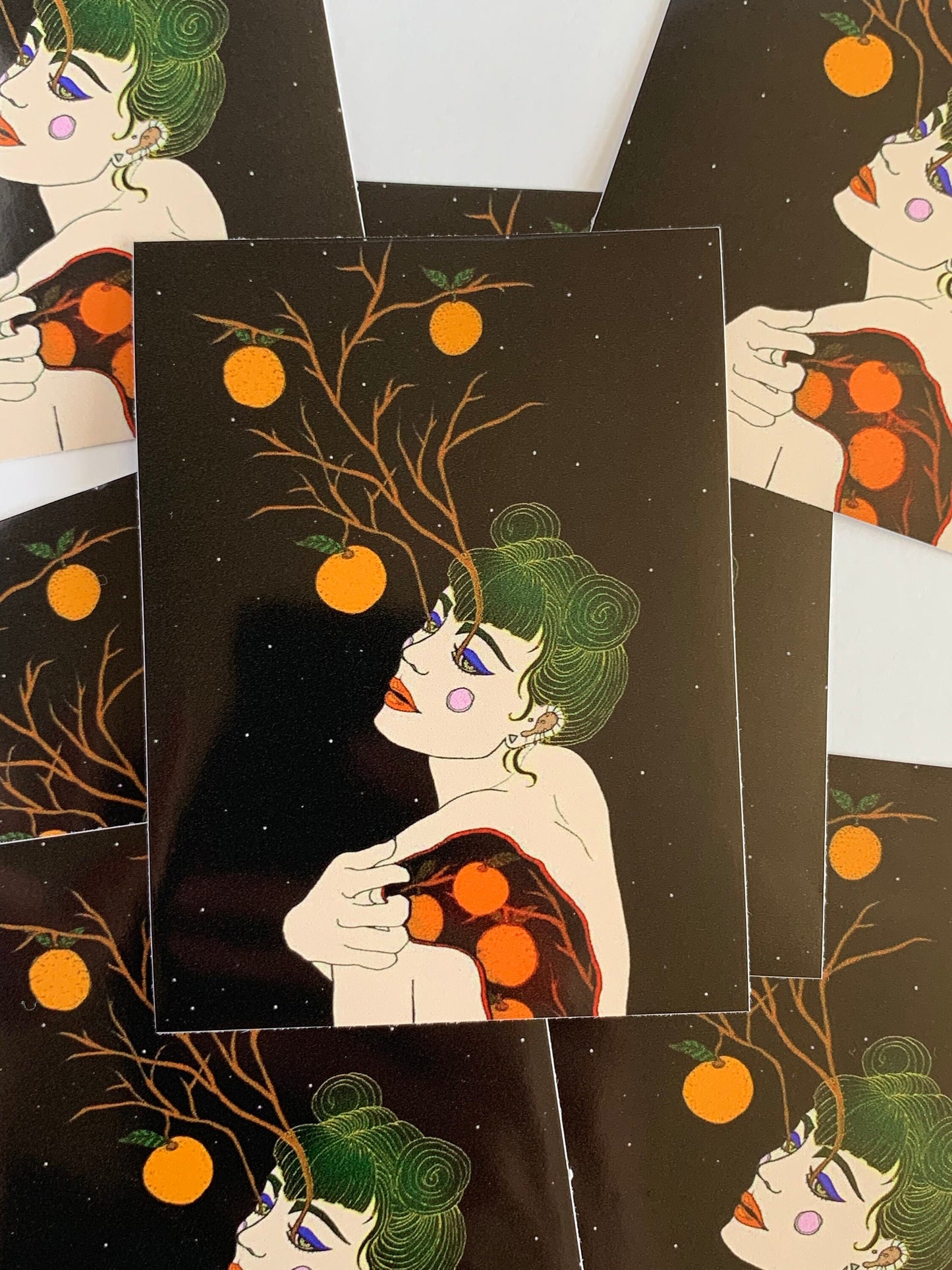Peel Me Like a Tangerine  Vinyl Sticker