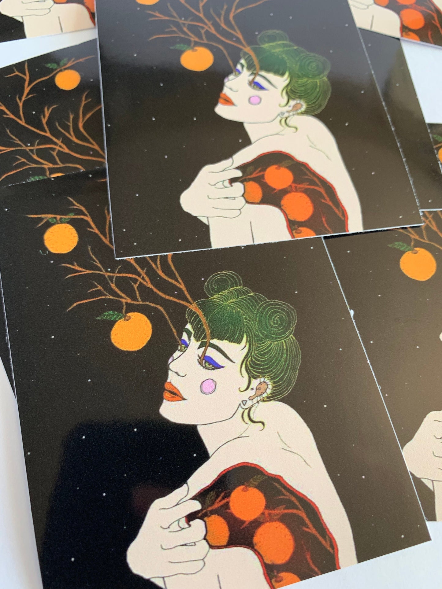 Peel Me Like a Tangerine  Vinyl Sticker