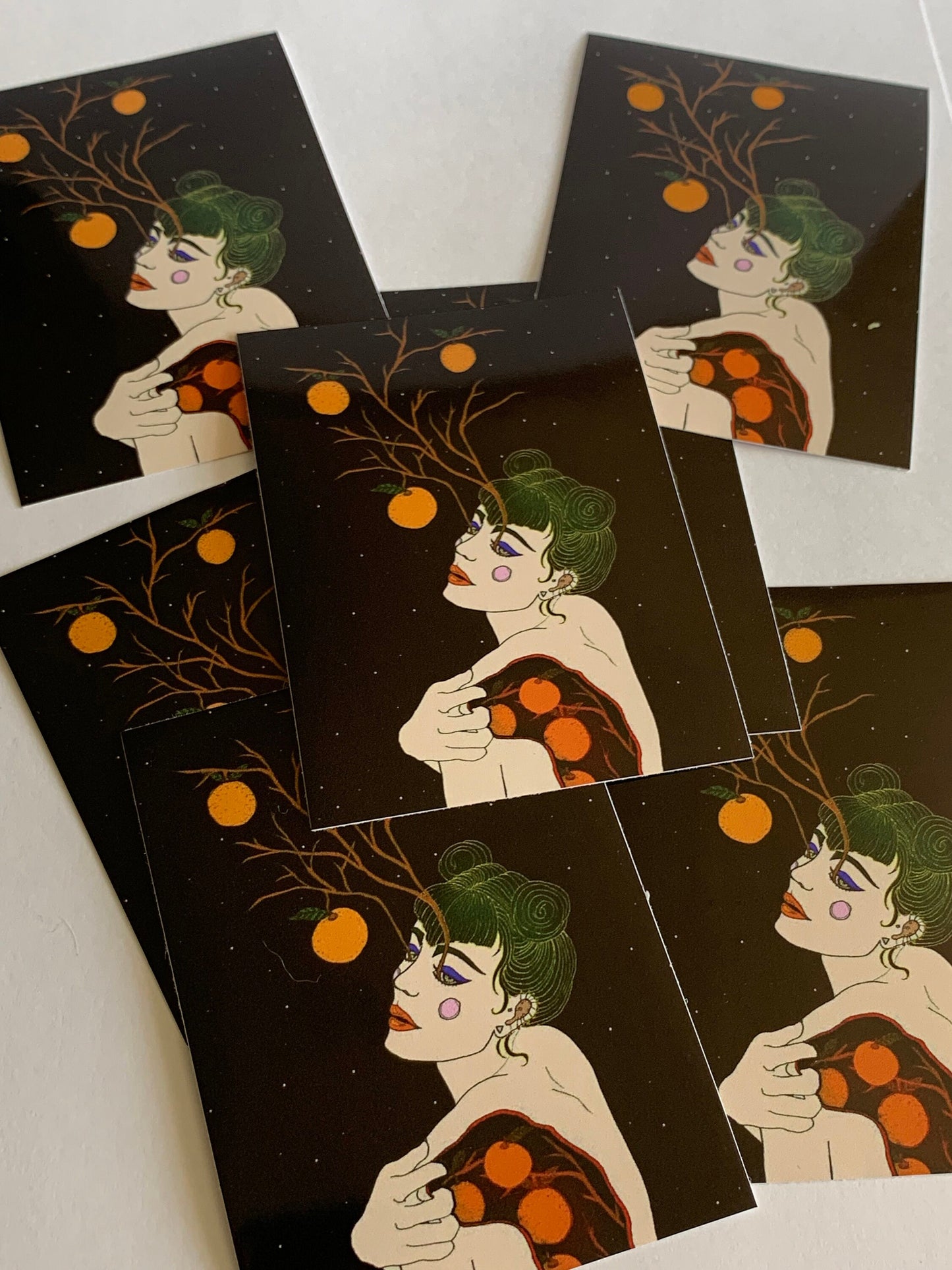 Peel Me Like a Tangerine  Vinyl Sticker