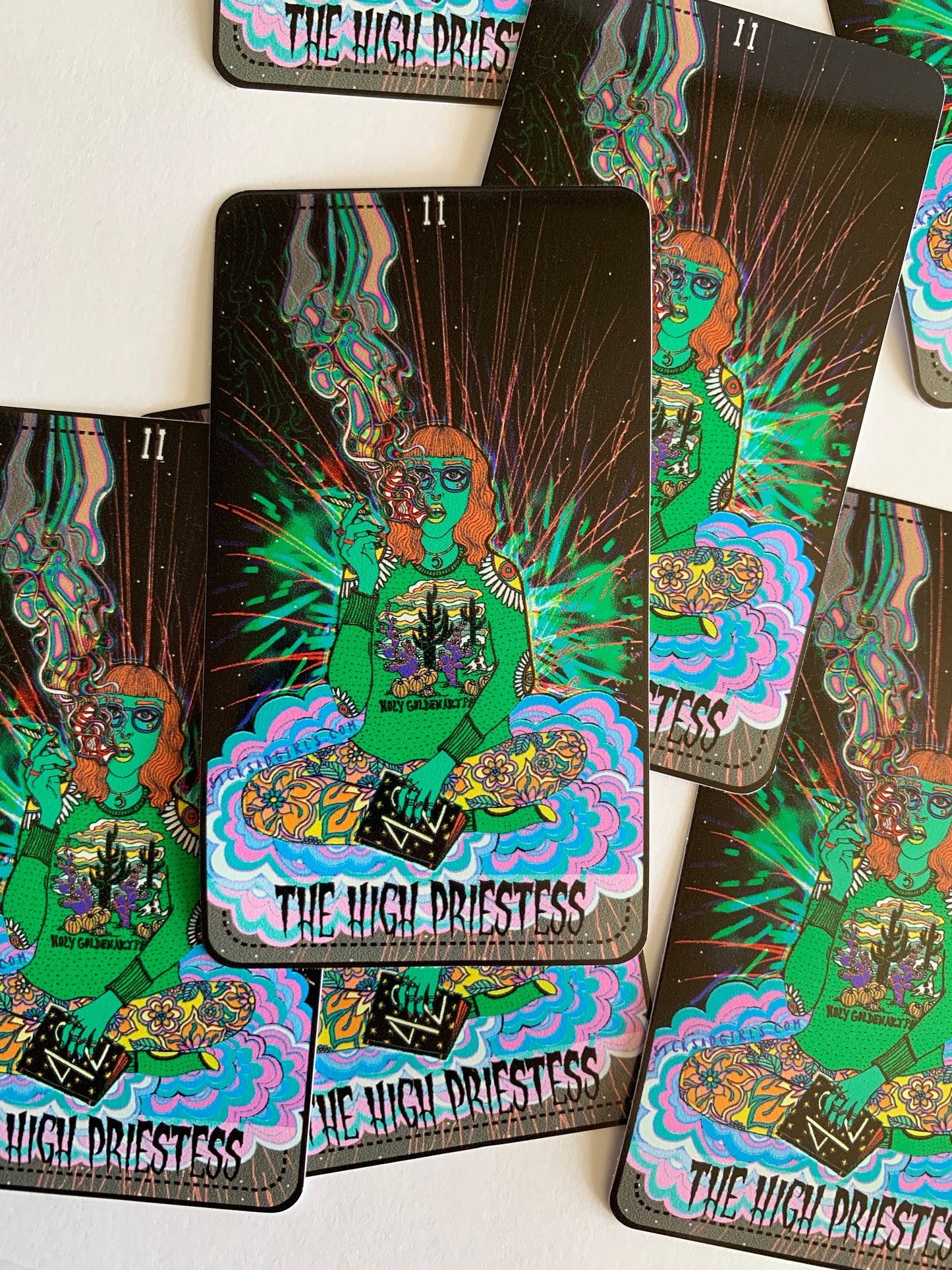 The High Priestess (Star Power Tarot) 4" Vinyl Sticker