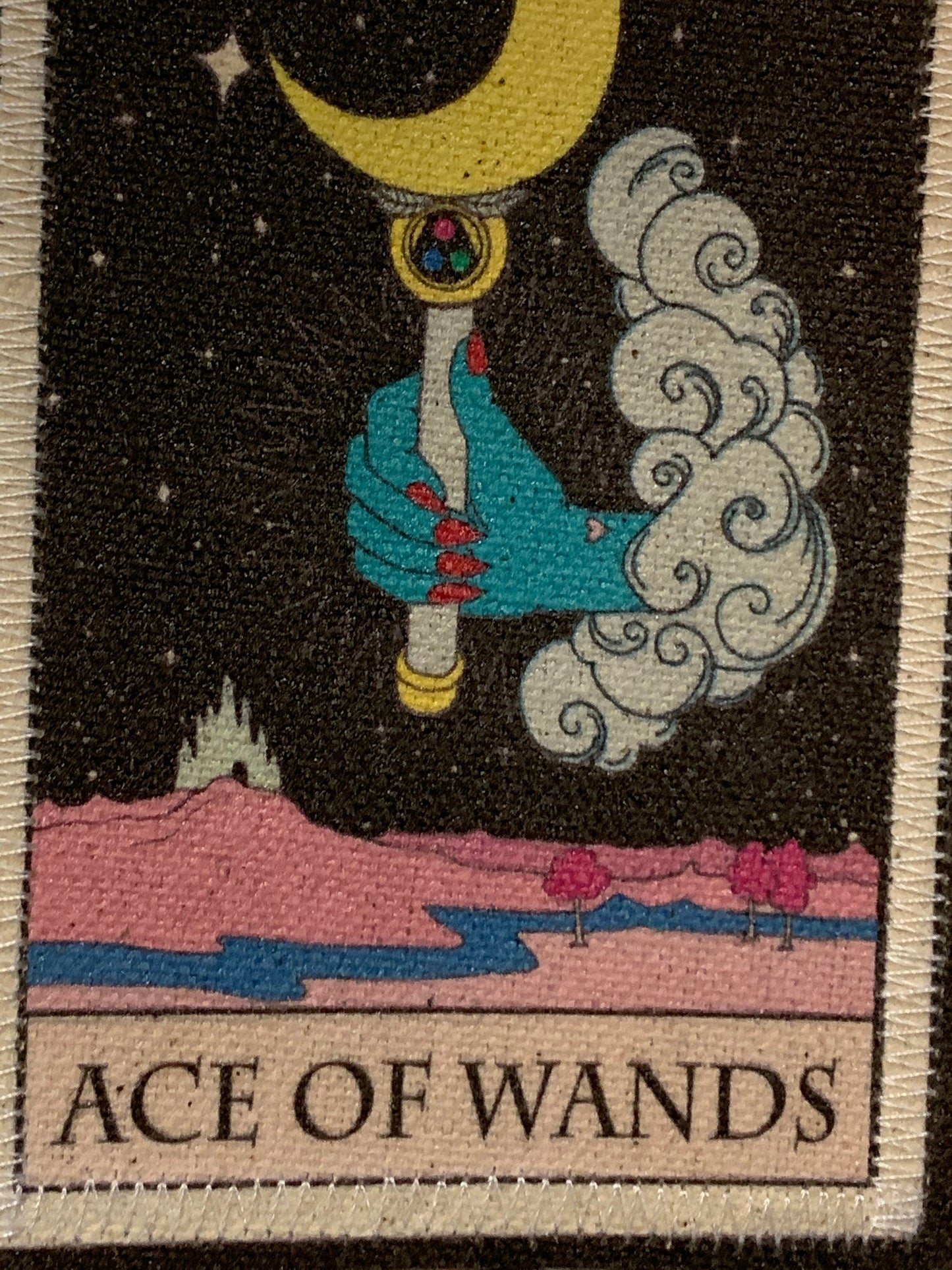 Ace of Wands Canvas Patch