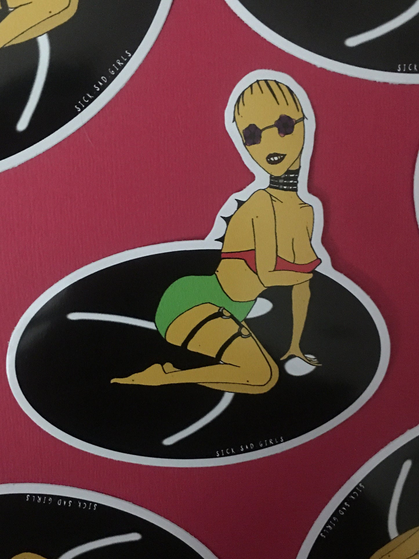 Beach Goth Vinyl Sticker