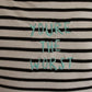 Embroidered frownie top
