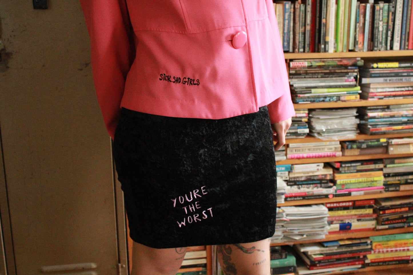 Embroidered Frownie Jacket