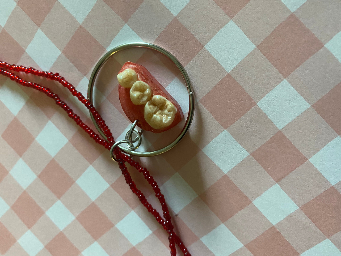 one of a kind teeth necklaces