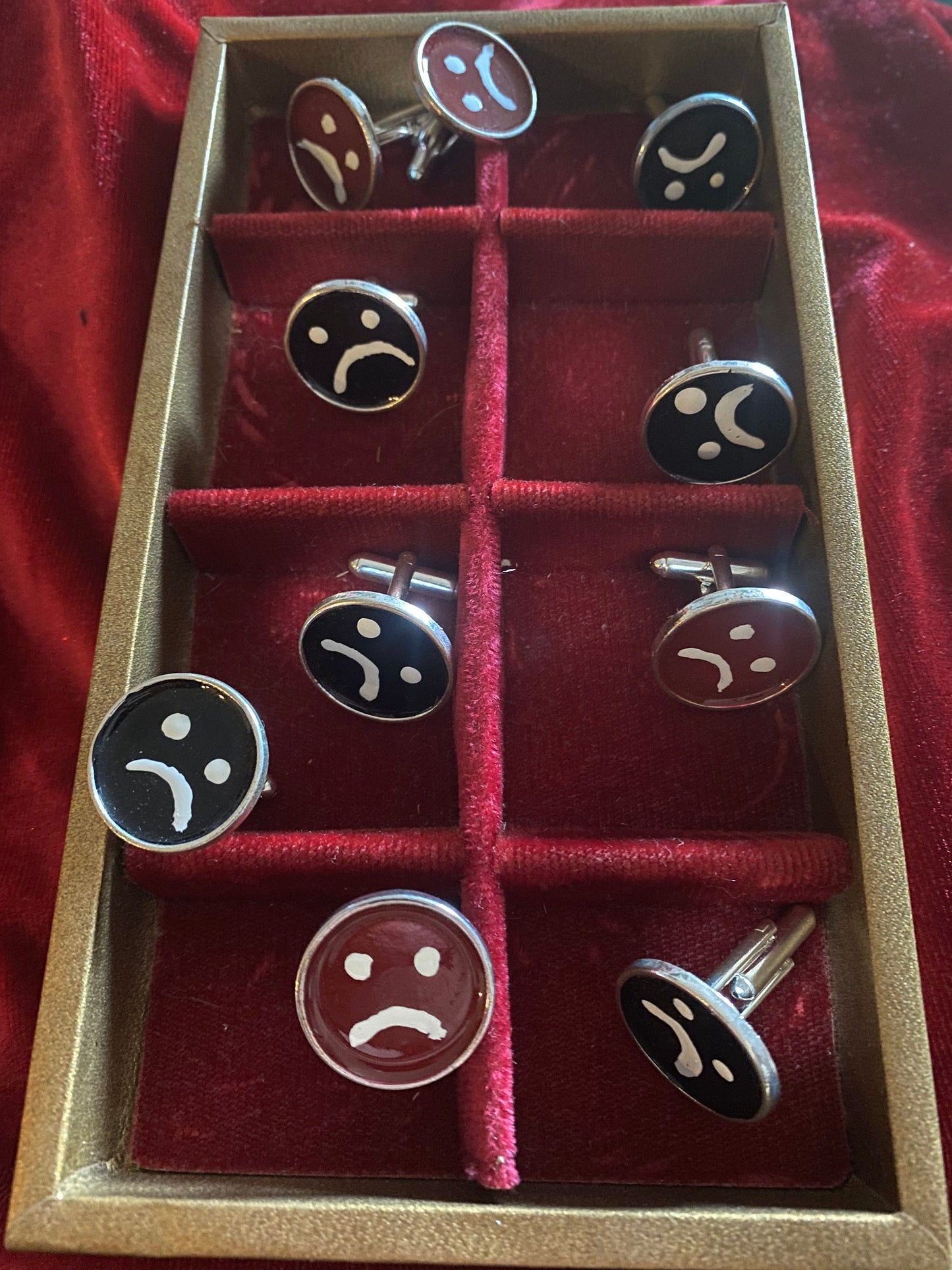 frownie cuff links
