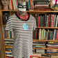 Embroidered frownie top