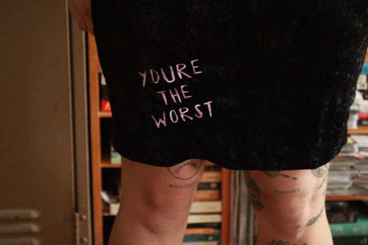 Embroidered You’re the Worst Dress
