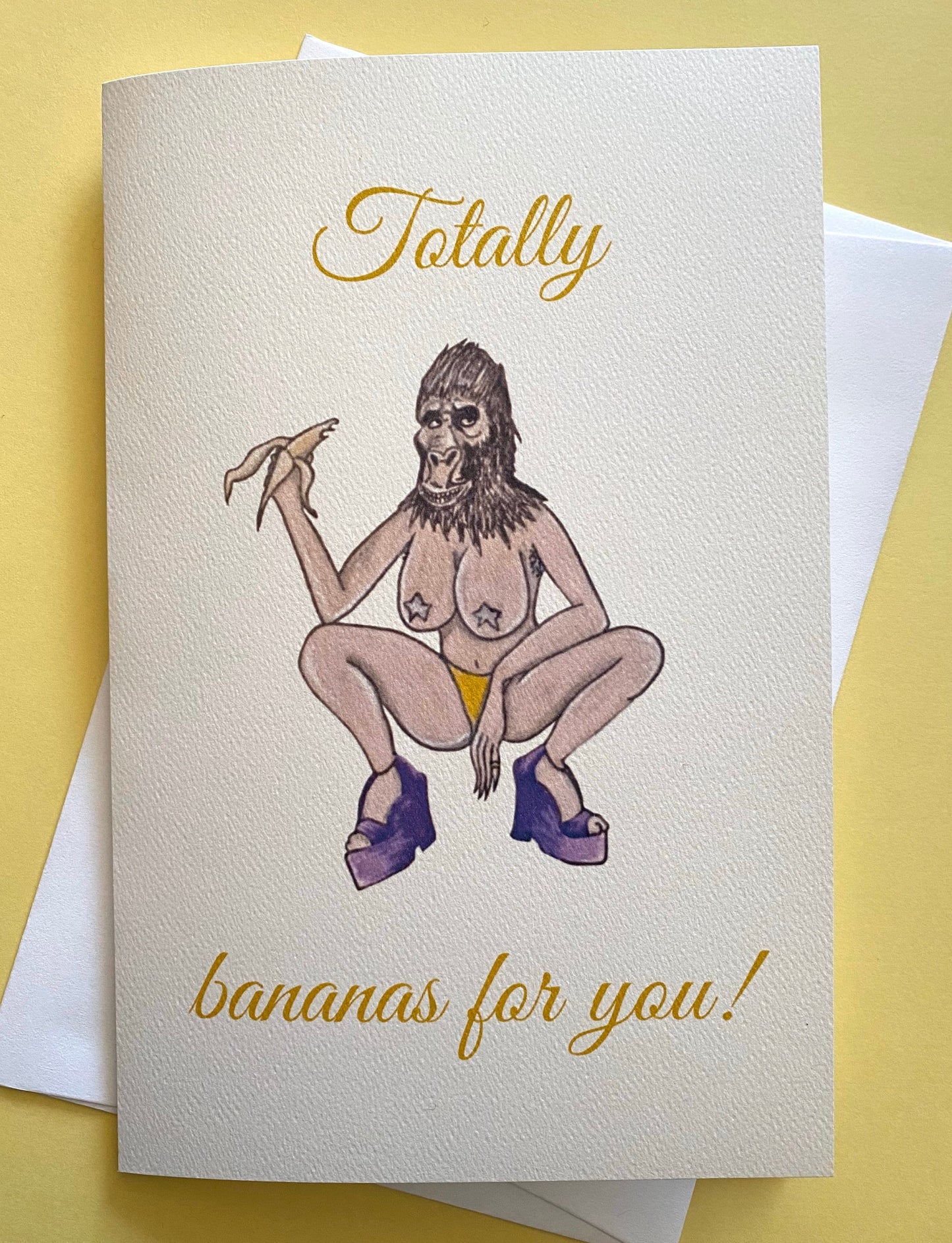 Bananas for You Handmade Card